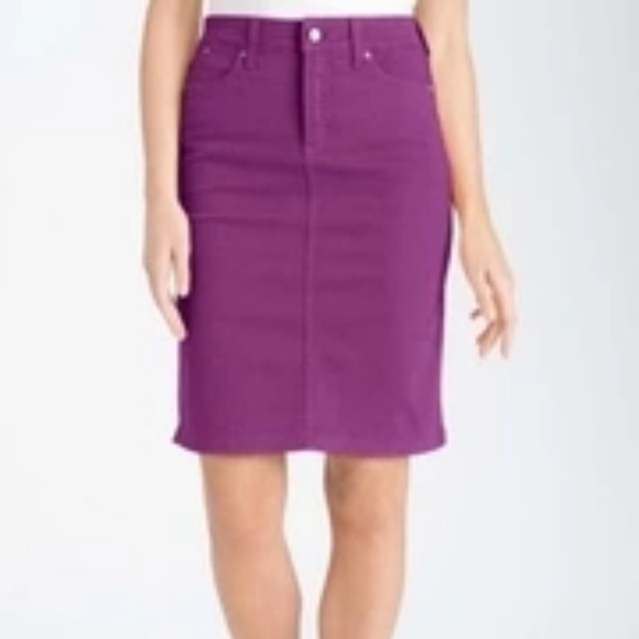 nydj jean skirt